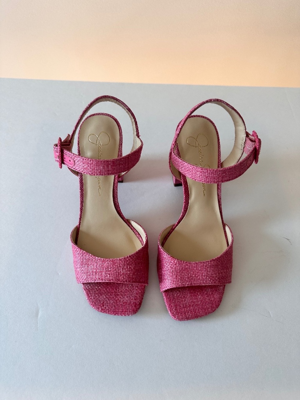 Jessica Simpson Pink Woven Sandals Size  8M